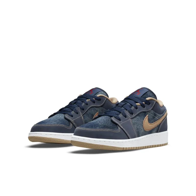 Jordan 1 Low SE Denim (GS) (DM4692-400)
