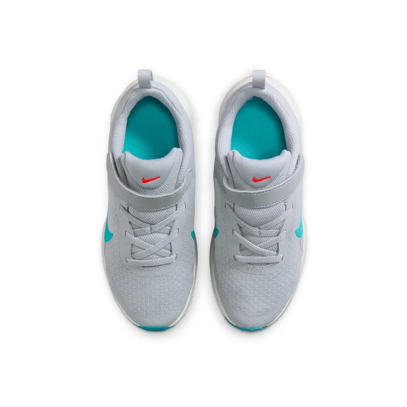 Nike Revolution 7 Wolf Grey Bright Crimson Summit White Dusty Cactus (FB7690-008)