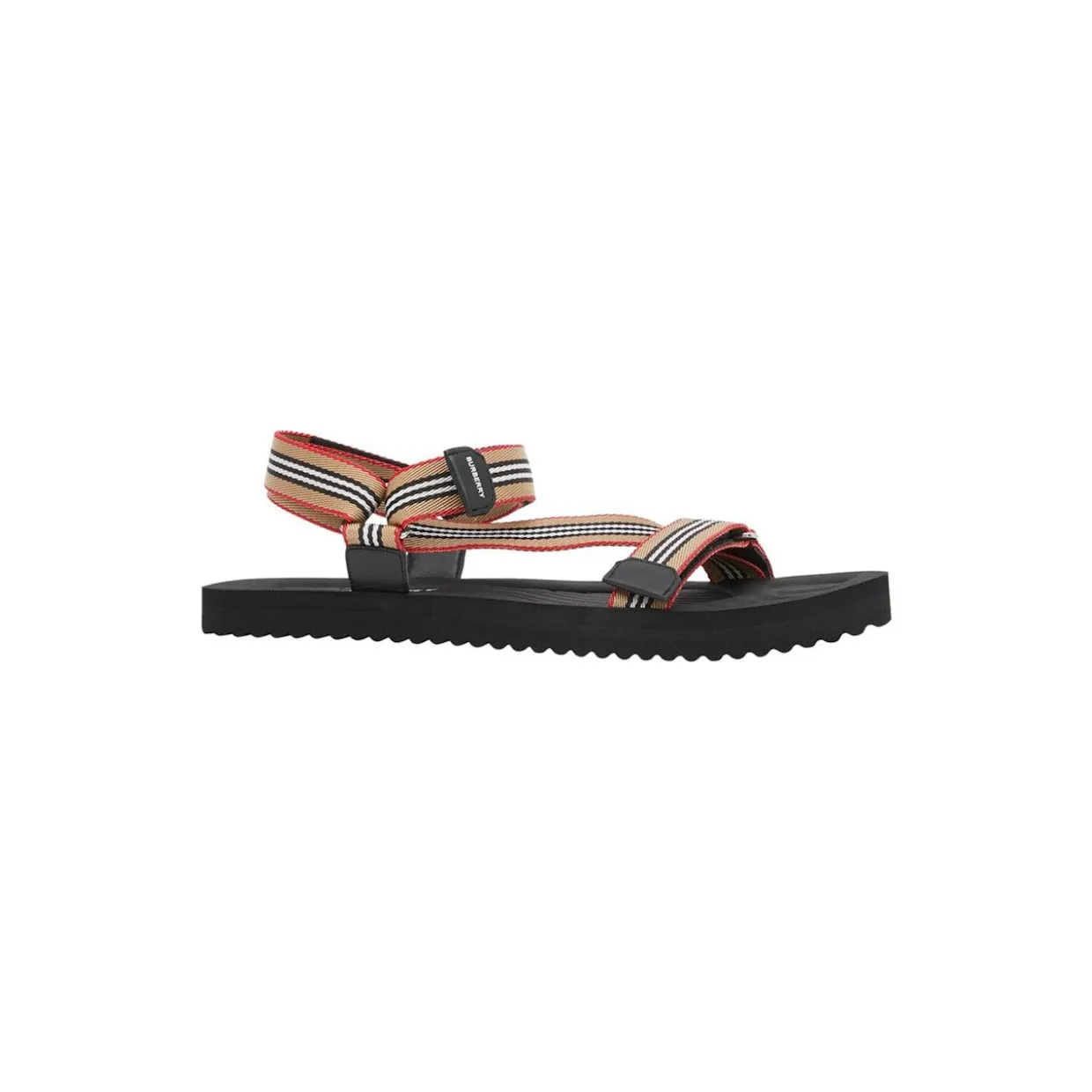 Burberry Beige Icon Stripe Sandal Black (8027399)