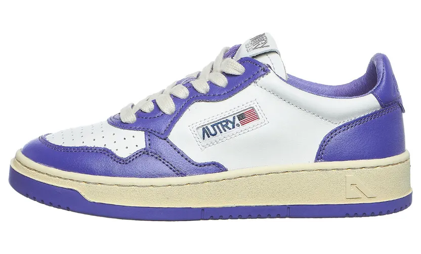 Autry Medalist Low White / Purple (AULWWB05)