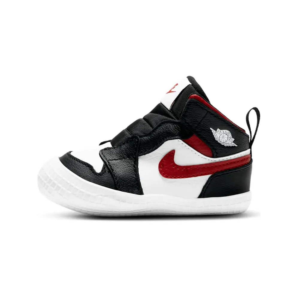 Jordan 1 Crib Bootie für Babys – Schwarz Schwarz (AT3745-061)