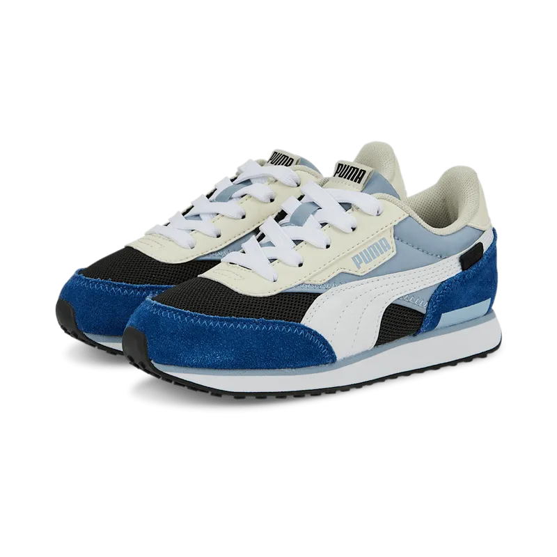PUMA Future Rider Splash Kids’ Blue Wash/Black/White (381855-07)