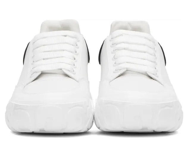 Alexander McQueen White & Blue Low Sneakers (634619WHZ96) (2)