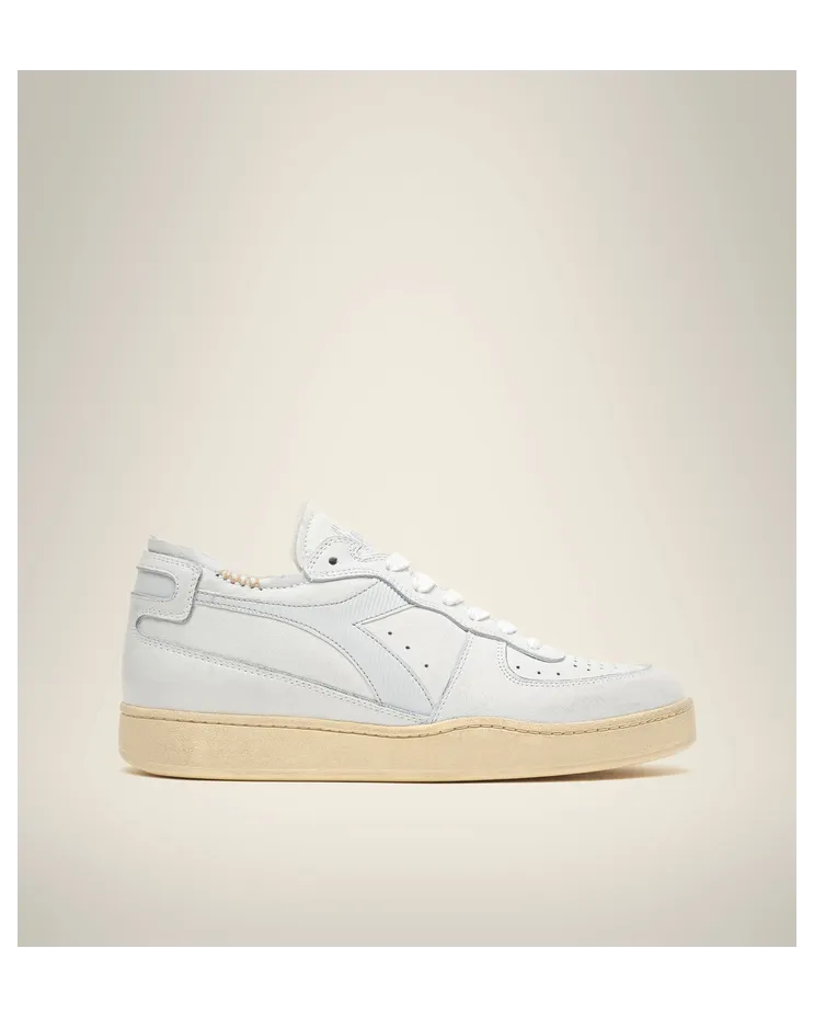 Diadora Mi Basket Row Cut Bianco / Grigio Aurora (201.176282-C8450)