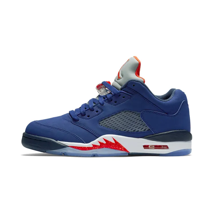Air Jordan 5 Retro Low Knicks “Deep Royal Blue / Midnight Navy / Atomic Orange / Team Orange” (819171-417)