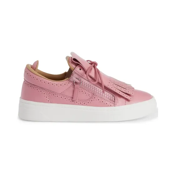 Giuseppe Zanotti GZ-94 leren met geperforeerde details “Pink” (RS40030001)