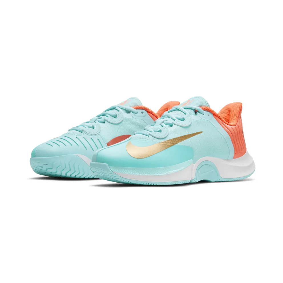 NikeCourt Air Zoom GP Turbo Hardcourt Blue “Copa / Bright Mango / White / Metallic Gold” (CK7580-400)