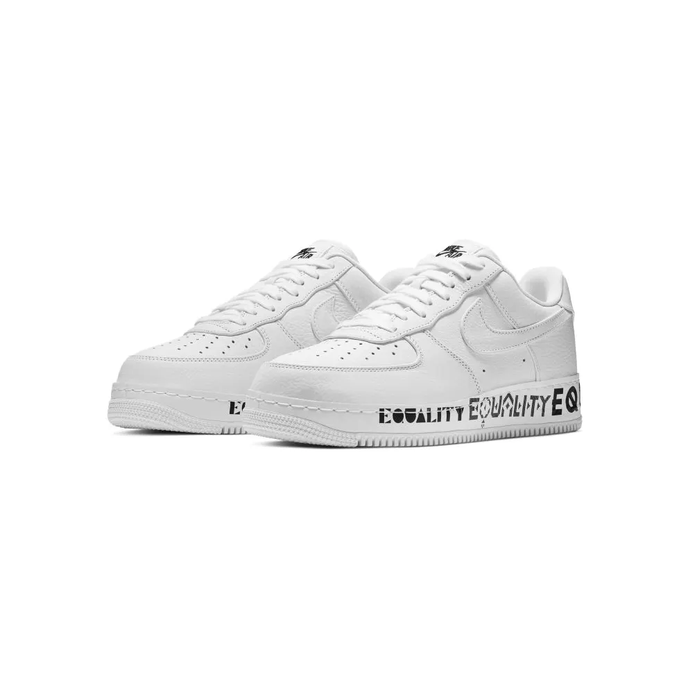 Nike Air Force 1 Low Equality White/White-Black-White (AQ2118-100)