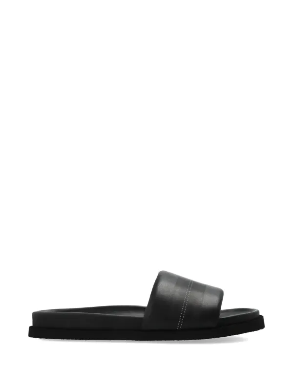 Off-White Pantoletten mit Logo-Print – Black (OWIC01AS26LEA0011011)