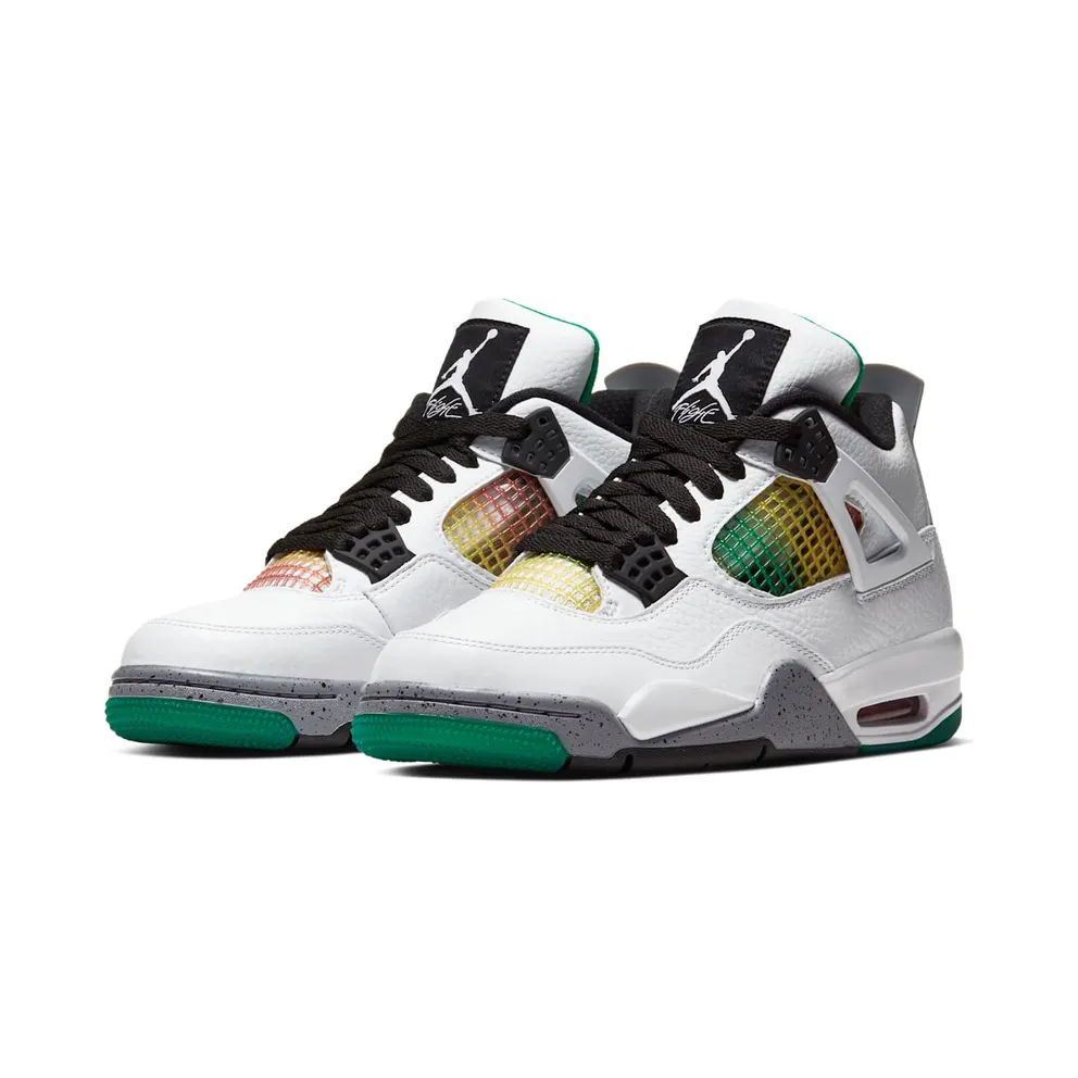 Air Jordan WMNS 4 ‘Rasta’ University Red Lucid Green (2020) (AQ9129-100)