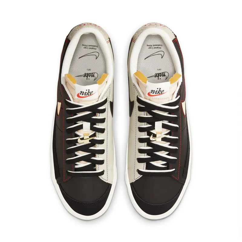 Nike Blazer Low 77 Black Natural Removable Swoosh (DH4370-001)