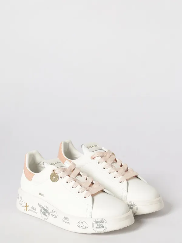 Premiata Belle Leather with Rhinestones White (BELLE8159)