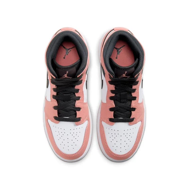 Air Jordan 1 Mid Pink Quartz (GS) (2020) (555112-603)
