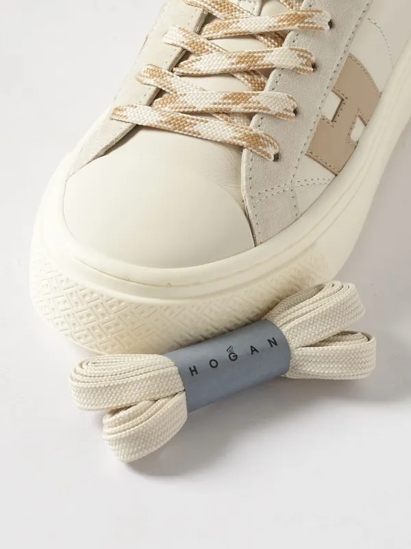 Hogan Crosswind Leather Sneakers Beige (HXW7050GB00V1N0FR7) (3)