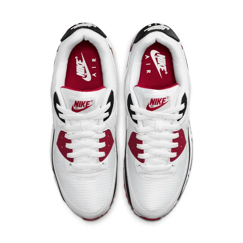Nike Air Max 90 Recraft New Maroon White/White-New Maroon-Black (CT4352-104)