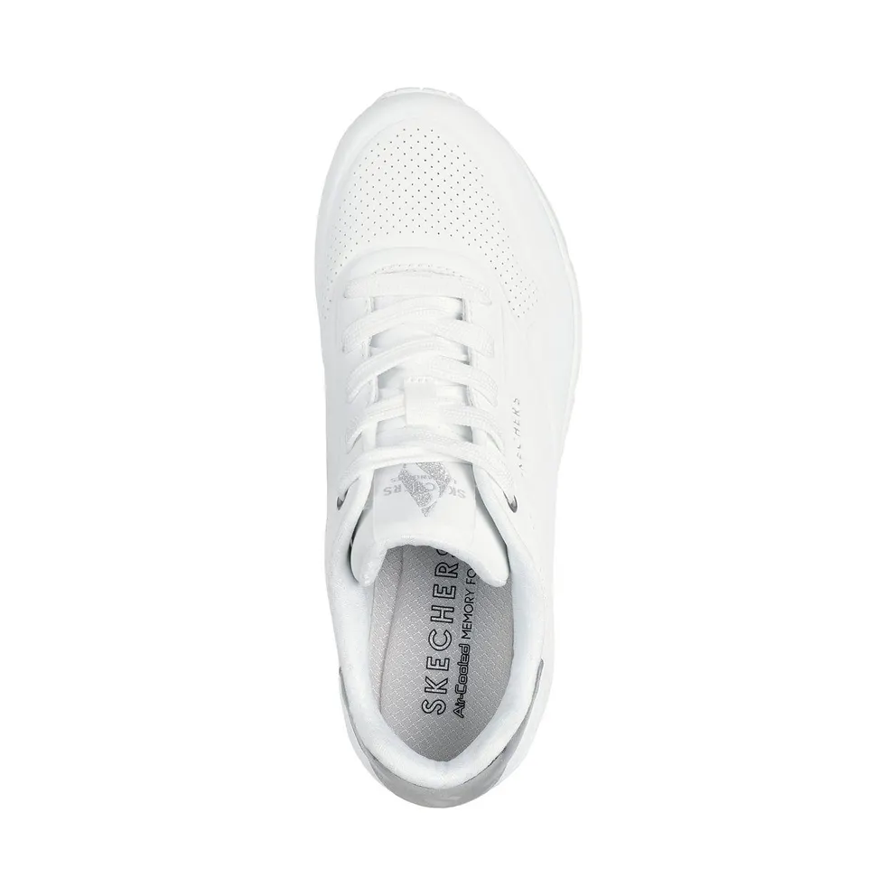 Skechers UNO – Golden Air – White / Silver (177094 WSL)