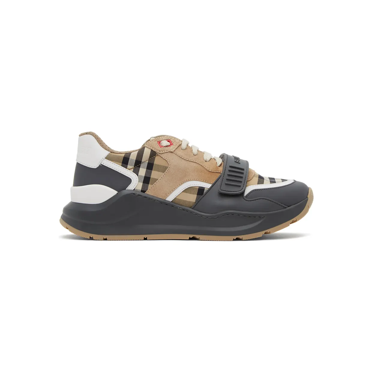 Burberry Beige Check Ramsay Sneakers (8031098)