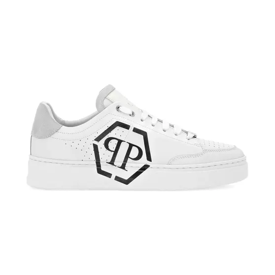 Philipp Plein Leren met logo “White” (UAESMSC4062PLE005N)