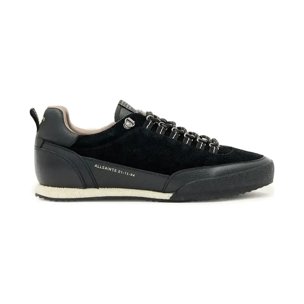 AllSaints Harri mit Wildledereinsätzen – Black (M006FE)