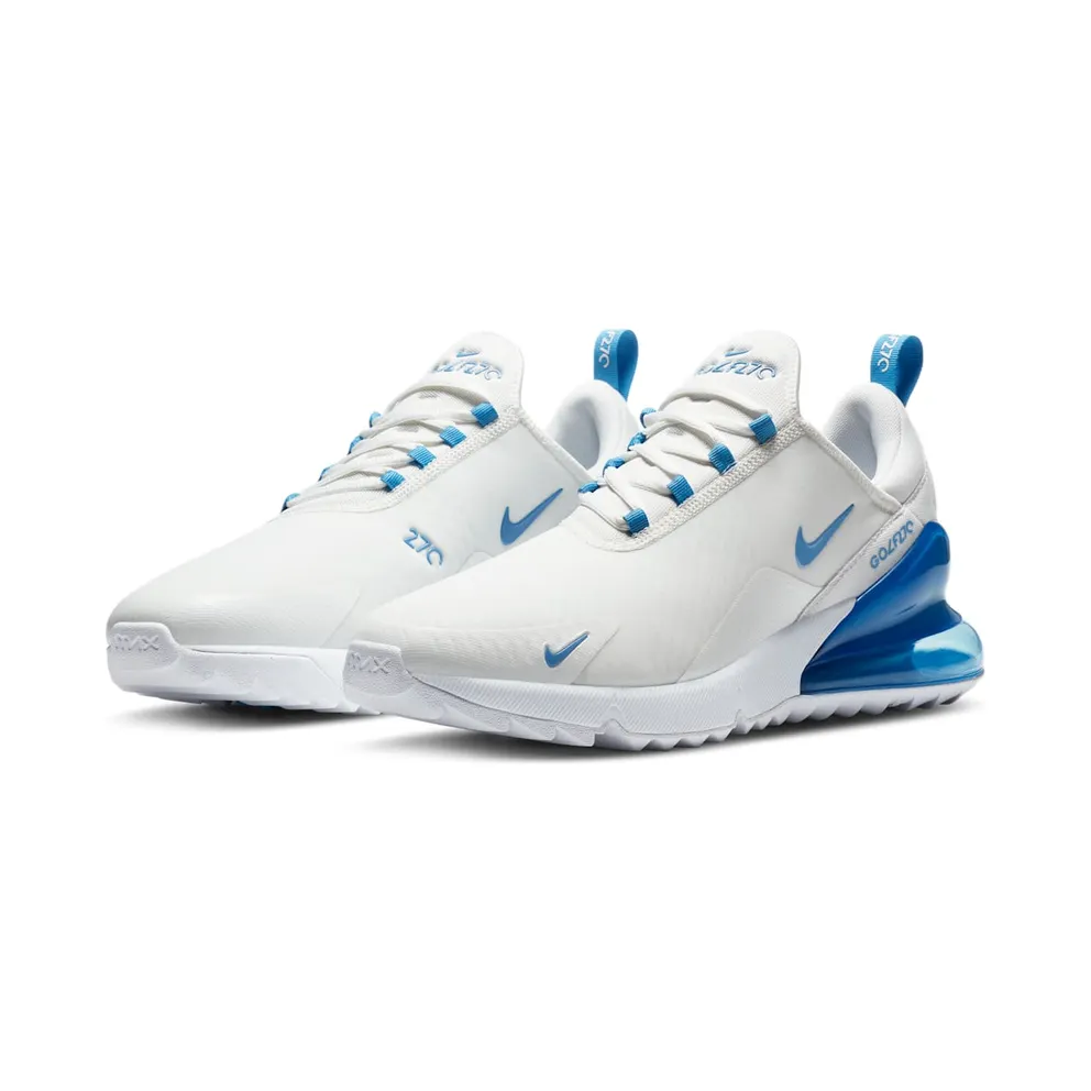 Nike Air Max 270 Golf White University Blue Metallic Summit White/White-University Blue-Coast (CK6483-101)