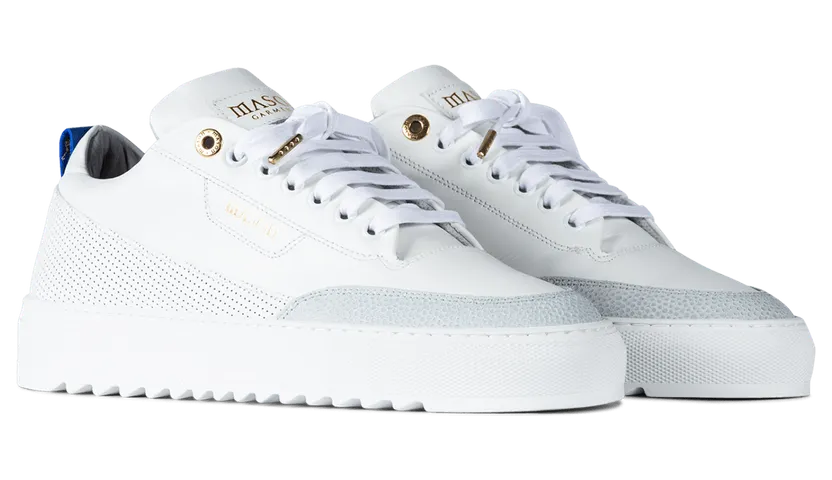 Mason Garments Torino Leather/Safari – White Weiß (SS19-17A)