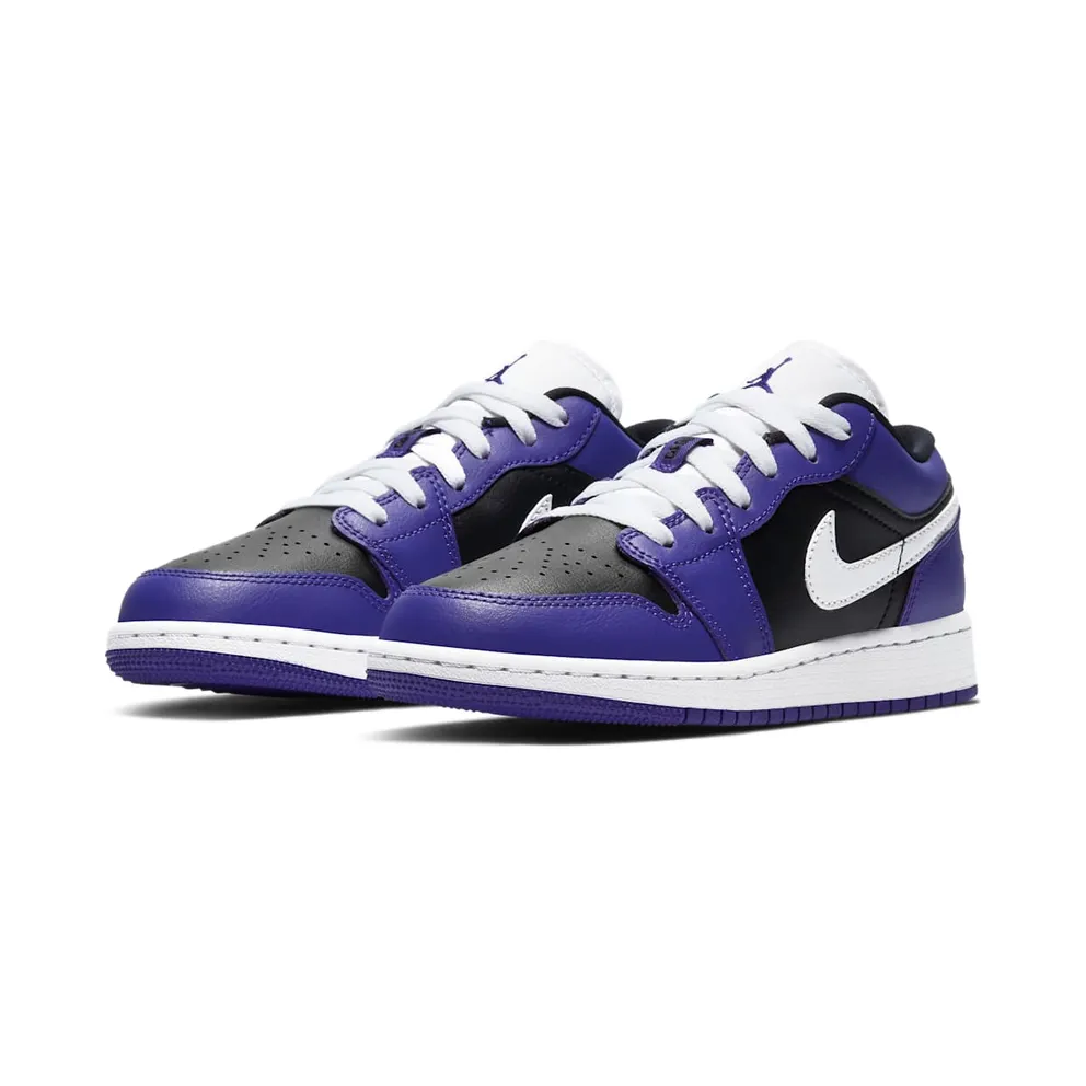 Jordan 1 Low Court Purple Black (GS) Court Purple/Black-White (553560-501)