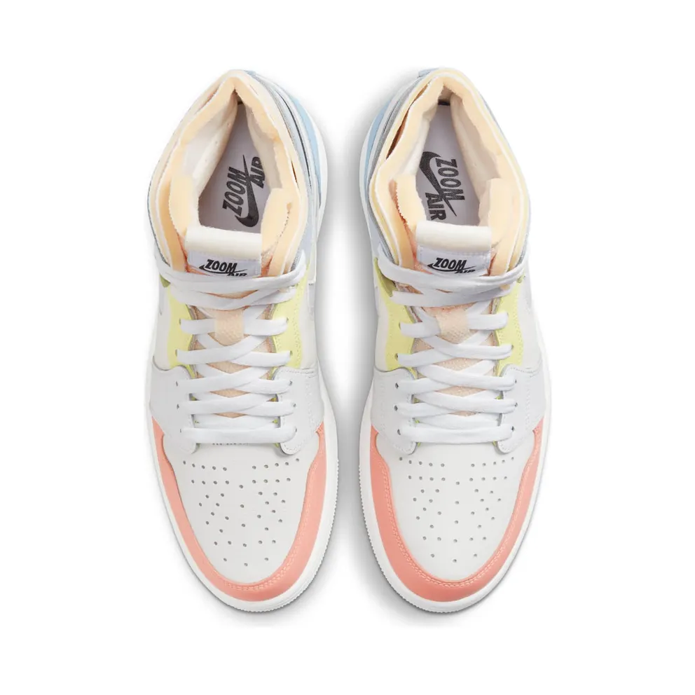 Jordan 1 High Zoom CMFT To My First Coach – “Sail / White-zitron / Summit White” (DJ6910-100)