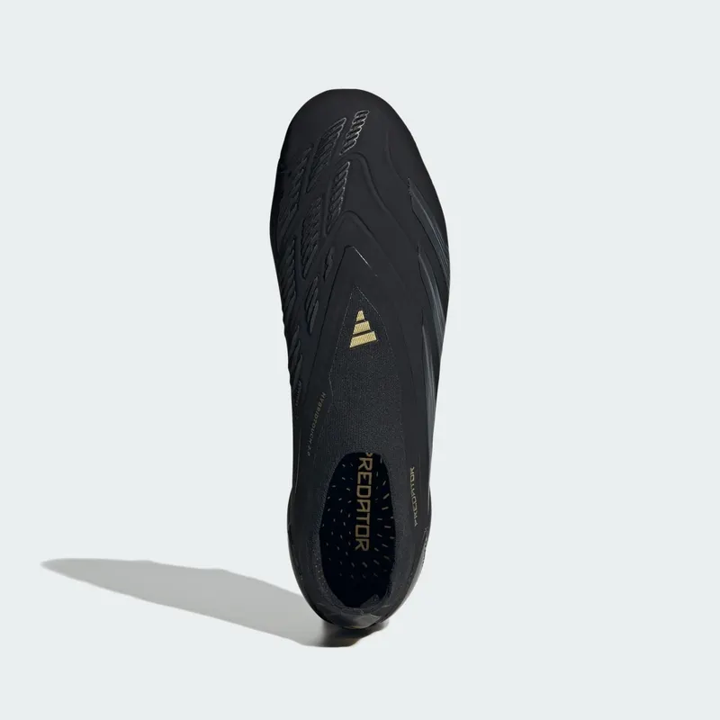 adidas Predator Elite Laceless FG Core Black Carbon Gold Metallic (IF8860)