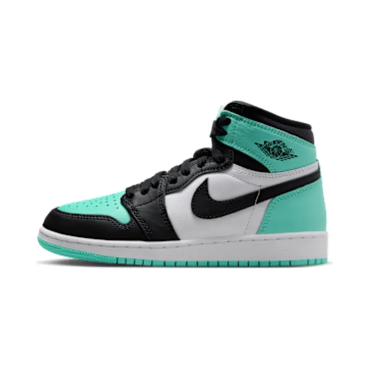 Air Jordan 1 GS “White / Green Glow / Black” (FD1437-130)