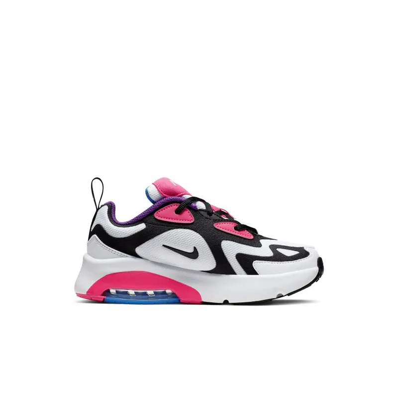 Nike Air Max 200 White Hyper Pink Black (PS) White/Hyper Pink-Photo Blue-Black (AT5631-100)