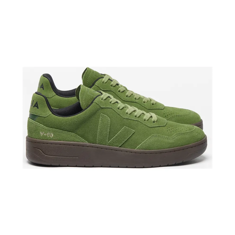 VEJA V-90 aus Wildleder – Green (VD0320928)