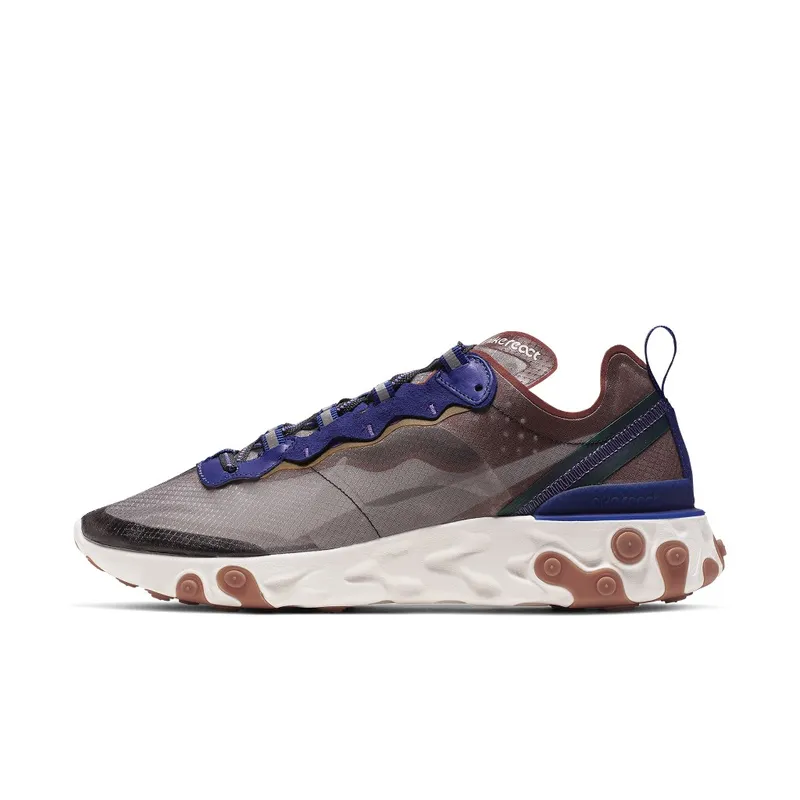 Nike React Element 87 Dusty Peach Dusty Peach/Atmosphere Grey-Deep Royal Blue-Lucid Green-Amarillo-Hyper Grape (AQ1090-200)