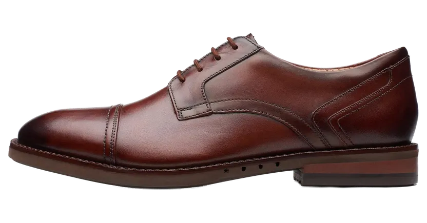 Clarks Un Hugh Cap “Mahogany Leather” (26172837)