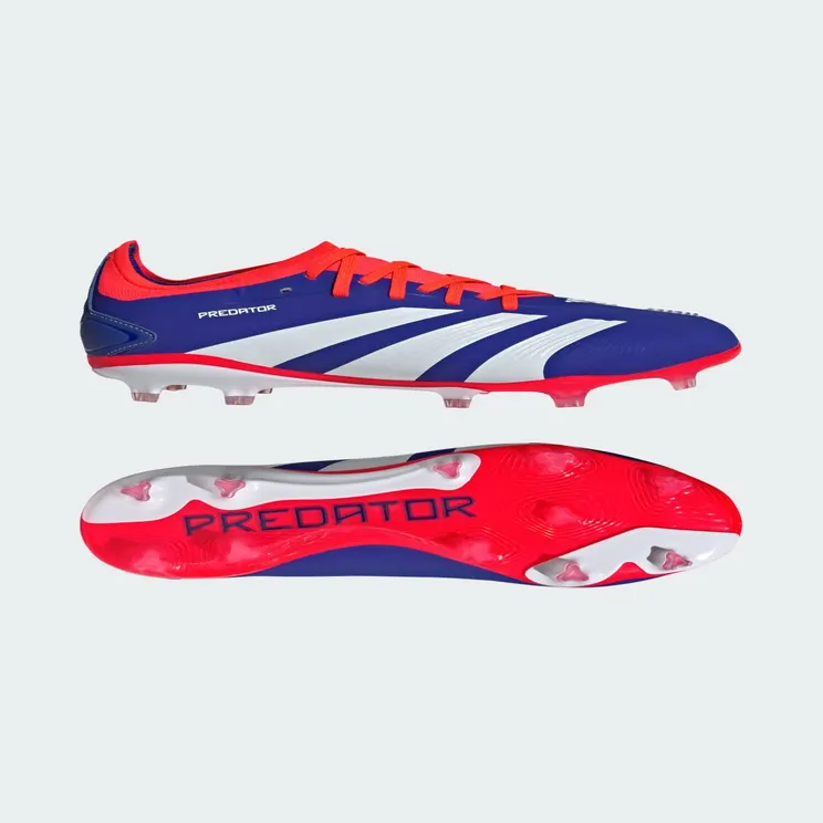 adidas Predator Pro Firm Ground Boots “Cloud White / Solar Red / Lucid Blue” (IF6330)