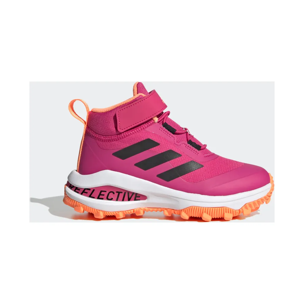 Adidas Fortarun All Terrain Cloudfoam Sport Running Elastic Lace and Top Strap Team Real Magenta / Core Black / Beam Orange (GZ1807)