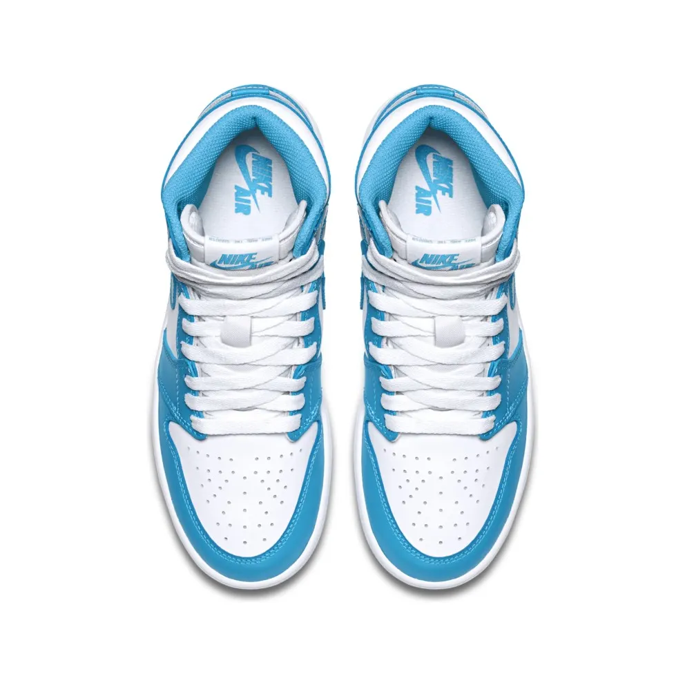 Jordan 1 Retro UNC (GS) White/Dark Powder Blue (575441-117)
