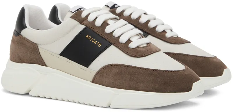 Axel Arigato Beige & Brown Genesis Vintage Runner Sneakers (27573)