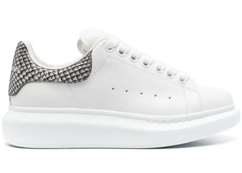 Alexander McQueen Oversized White Grey Snakeskin (718139WIEER9061)