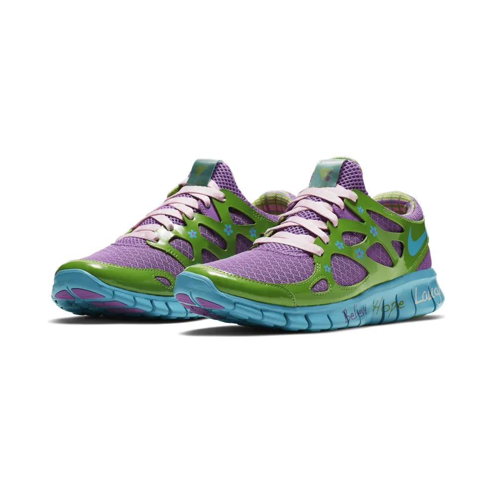 Nike Free Run+ 2 Doernbecher Mackenzie Short 2019 (W) Violet Pop/Turquoise Blue-Green Apple-Prism Pink (437527-543)