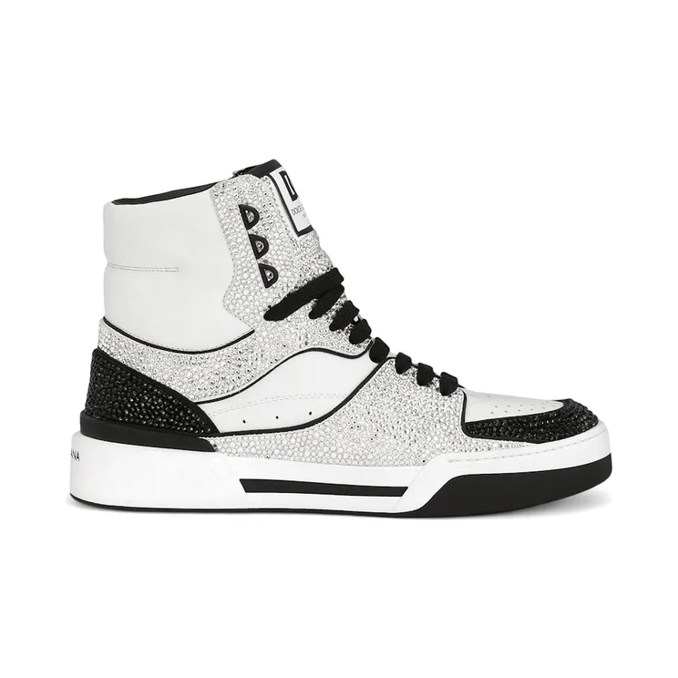 Dolce & Gabbana Roma High Off White Silver (CS2037 AM803 89697)