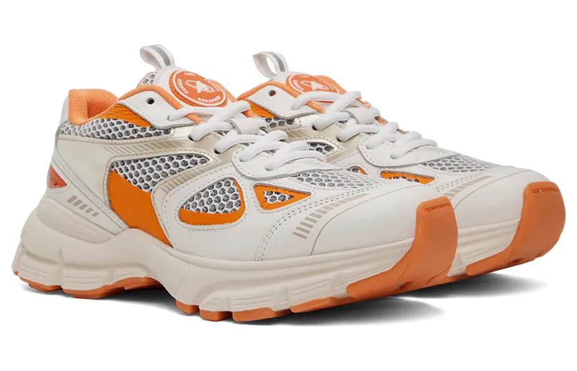 Axel Arigato White & Orange Marathon Runner Sneakers (F0158047) (4)