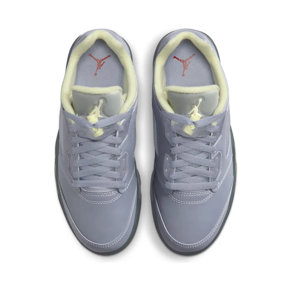 Air Jordan 5 Retro Low Indigo Haze/Metallic Silver/Alabaster/Fire Red (FJ4563-500)