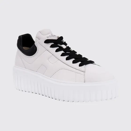 Hogan H-Stripes Nappa Leather Sneakers White (HXW6450FC60LE900001)