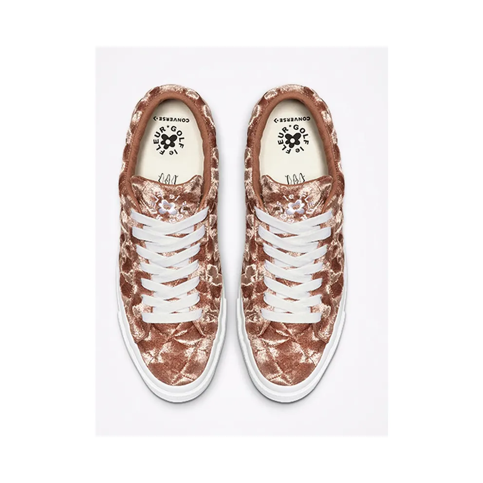 Converse One Star Ox Golf Le Fleur TTC Quilted Velvet Brown Sugar Brown Sugar/Brown Sugar (165599C)