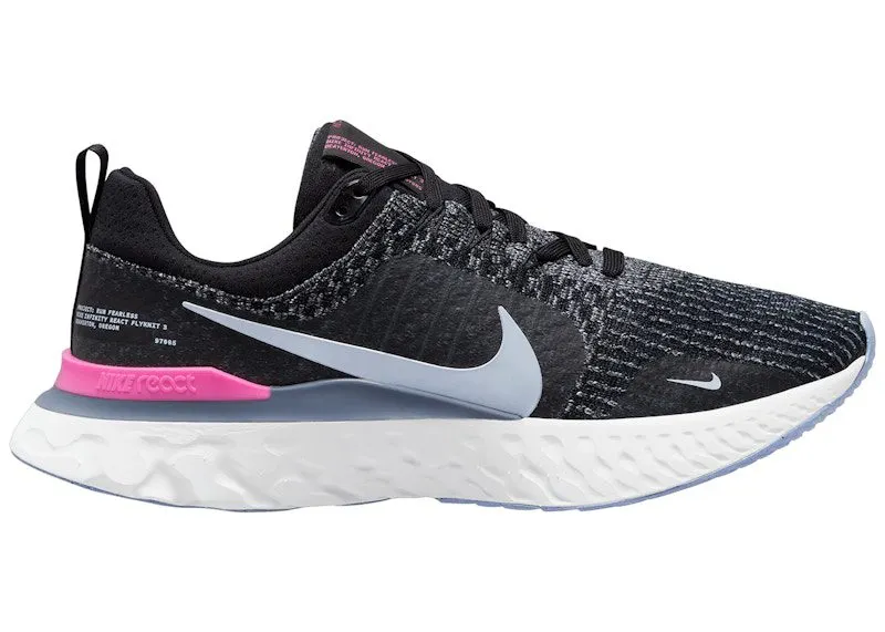 Nike React Infinity Run Black Football Grey Pink (DZ3014-001)