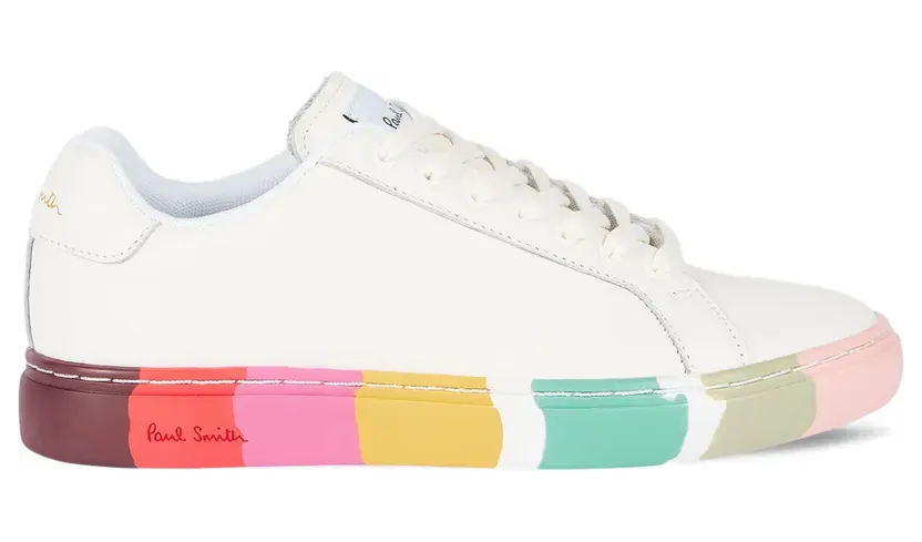 Paul Smith Lapin leren sneakers met streepdetail – Wit (W1SLPN01PLEA)