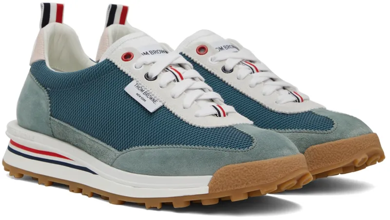 Thom Browne Blue Mesh Tech Runner (MFD239A-06973)