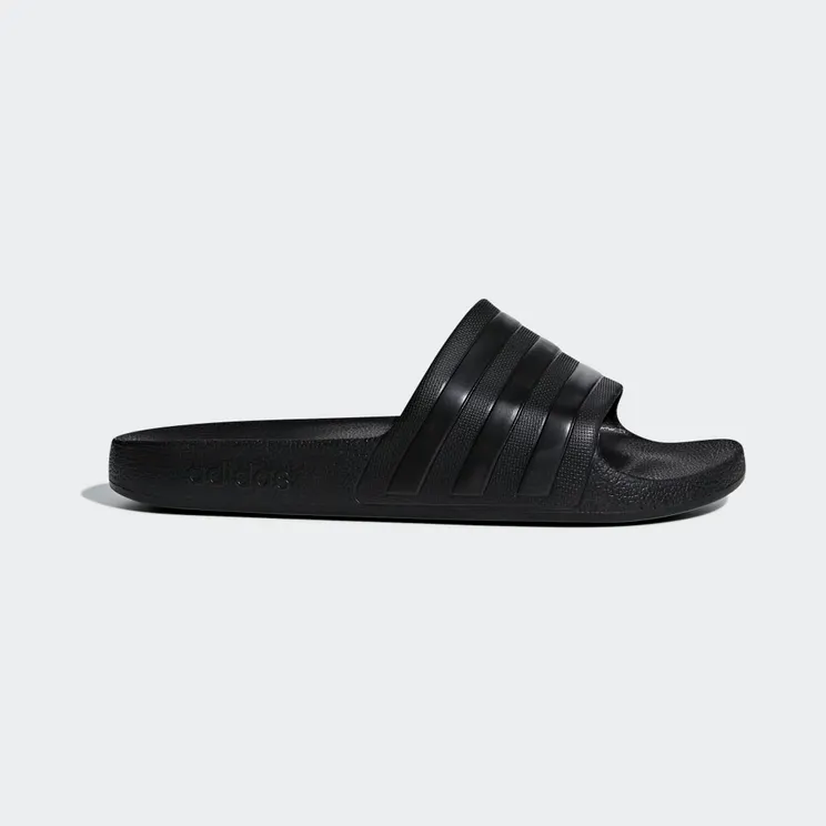 adidas Adilette Aqua Slides “Core Black / Core Black / Core Black” (F35550)