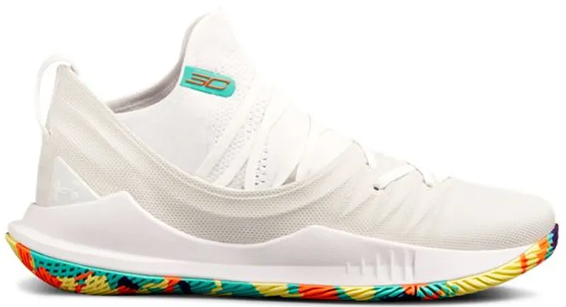 Under Armour Curry 5 White Confetti White/Multi (3020657-109)