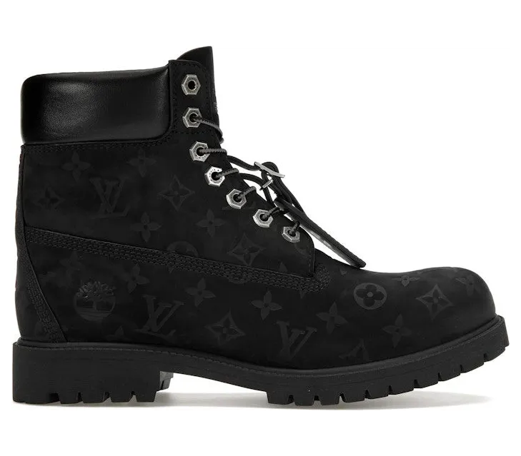 Louis Vuitton Timberland 6″ Ankle Boot Black Monogram (1AD73H)